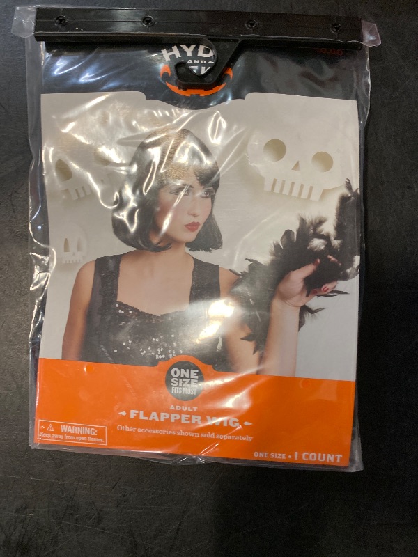 Photo 1 of Adult Black Flapper Halloween Wig - Hyde & EEK! Boutique™