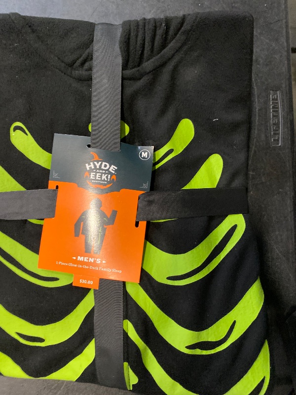 Photo 1 of Size M Hyde and Eek Men's Halloween Skeleton Glow in the Dark 1 Piece Pajama 