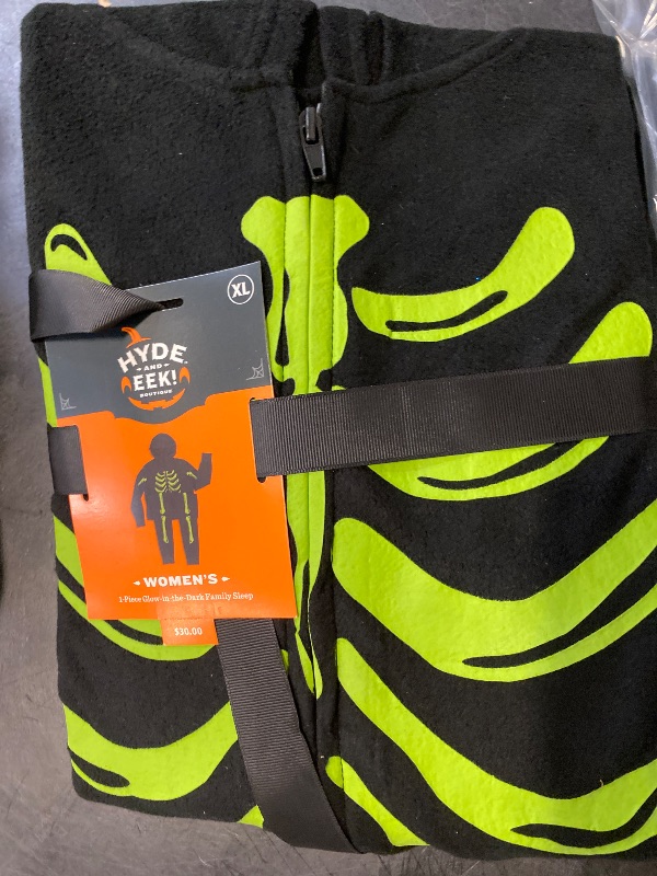 Photo 1 of Size XL Hyde and Eek Skeleton Women Glow in the Dark Pajama Set 