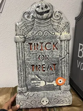 Photo 1 of Target Hyde & EEK 20" Foam LIT Tombstone Stake Halloween Decor Trick or Treat