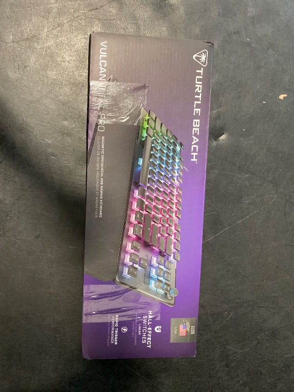 Photo 1 of Turtle Beach Vulcan II TKL Pro Magnetic Mechanical RGB Gaming Keyboard – Analog Hall-Effect Switches, Adjustable Actuation, Rapid Trigger, Swappable Keycaps, Tenkeyless Design, Anti-Ghosting – Black