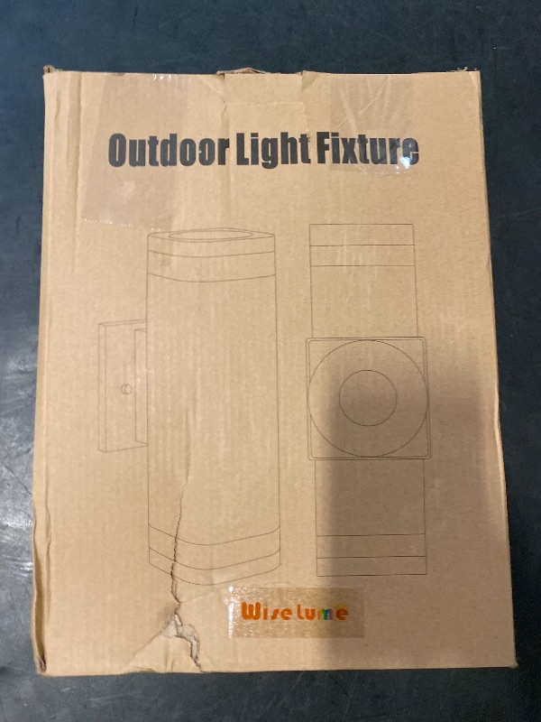Photo 1 of Smart RGB Outdoor Wall Lights, 2 Pack Color Changing Porch Lights, Cylinder Up and Down Lights Outdoor Wall Sconce, Exterior Lighting Fixture Compatible with Smart Life & Tuya Smart