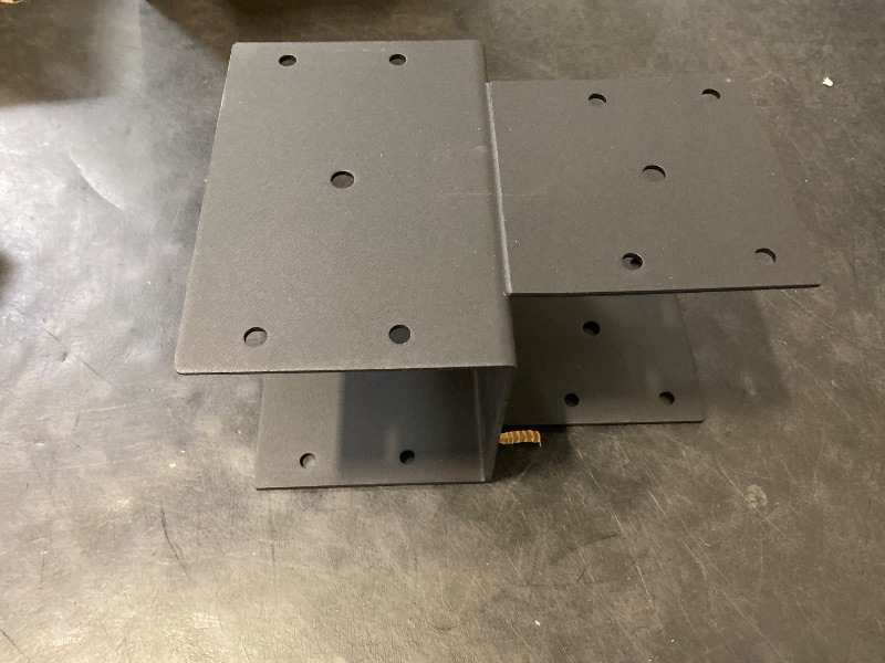 Photo 1 of 1 Pack Heavy Duty 4x4 (Actual 3.5"x3.5") Stainless Steel Post Caps Tie Bracket , Fit Connecting Wood Gazebo, Deck Patio Post and Wood Beams Bracket (Dark Ggray)
