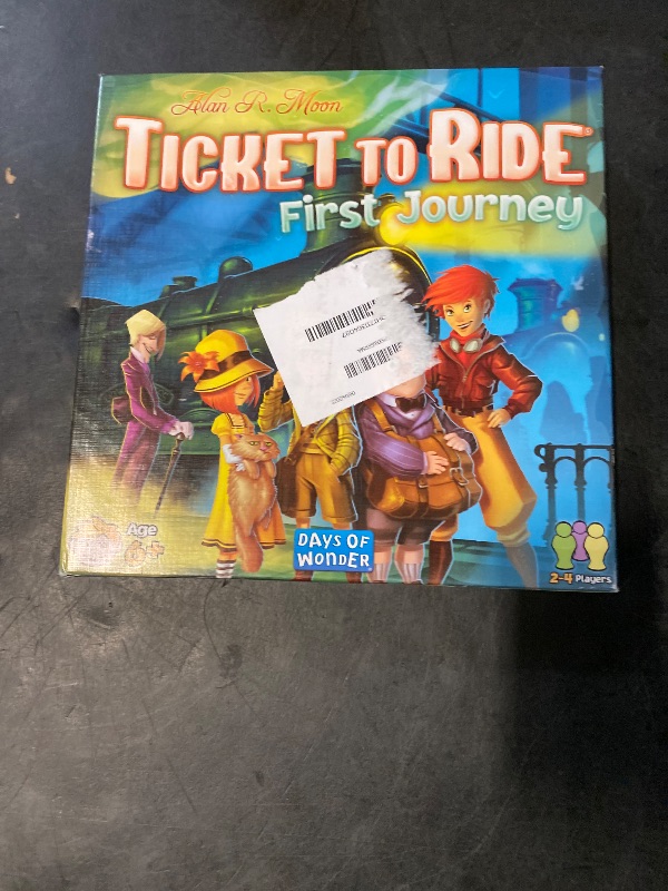 Photo 1 of Asmodee Ticket to Ride First Journey Board Game - Fun and Easy for Young Explorers! Train Strategy Game, Family Game for Kids & Adults, Ages 6+, 2-4 Players, 15-30 Min Playtime