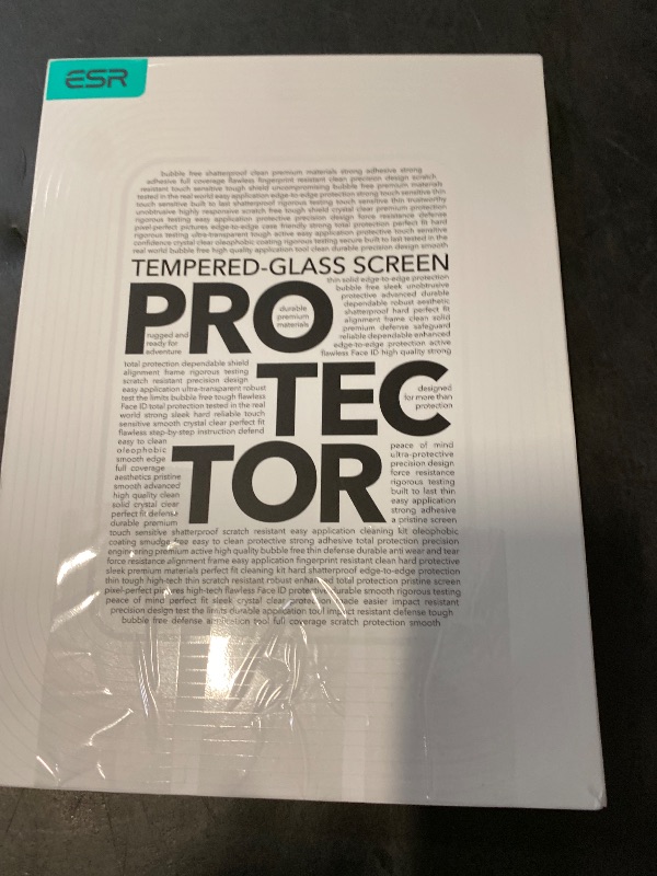 Photo 1 of ESR 2 Pack Screen Protector for iPad 11th/10th Generation A16 (11/10.9 Inch, 2025/2022), 9H Tempered Glass Film with UltraFit Tray, Apple Pencil Support, Scratch Resistant, HD Clarity, Bubble Free