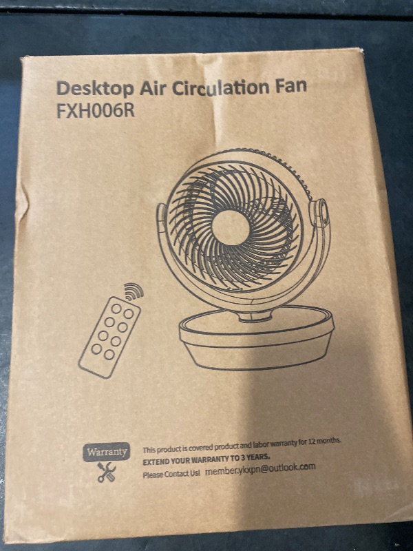 Photo 1 of Fan for Bedroom, 13" Air Circulator Fans with Remote, 120°Vertical Manual +90°Oscillating Desk fan, 60ft Powerful Airflow, Portable Fan With 4 Speeds, 4 Modes, 12H Timer, 25dB Quiet Smallfan (White)