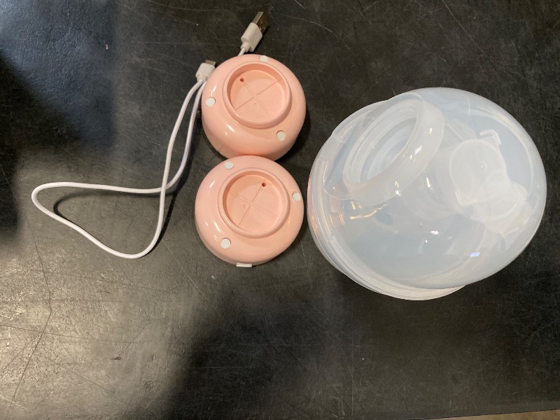 Photo 1 of Wearable Breast Pump Hands Free of Longer Battery Life & LED Display, Portable Electric Breast Pump with 3 Modes & 9 Levels & Low Noise, 24 mm Flange, 2 Pcs Pink