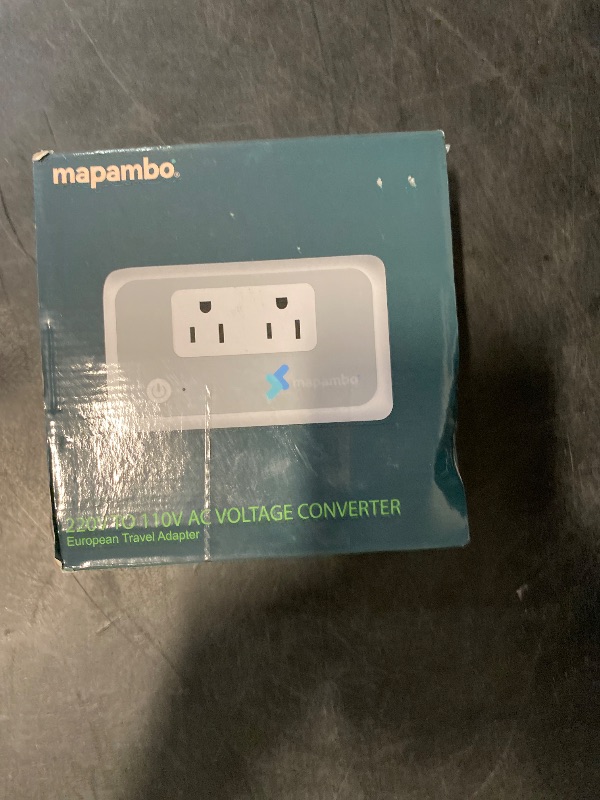 Photo 1 of 220V to 110V Voltage Converter, Mapambo Voltage Conterver US to Europe, Step Down Converter for Curling Iron, Straightener-2 AC Sockets with 2 USB-A & 2 USB-C Ports