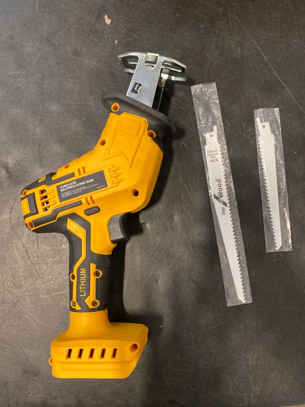 Photo 1 of Cordless Reciprocating Saw for Dewalt 20V Battery, 150W Power Brush Reciprocating Saws, 0-3500 SPM Variable Speed, 4 Saw Blades Kit Cutting Tool for Wood Metal PVC (Battery Not Included)