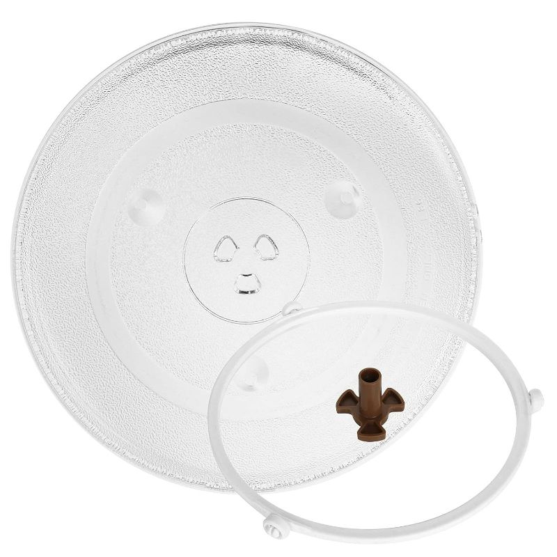 Photo 1 of 12.5 inch/31.5cm Microwave Glass Plate Microwave Glass Turntable Plate Replacement Microwave Glass Tray for LG, Samsung, Kenmore, Hotpoint, Panasonic and GE
