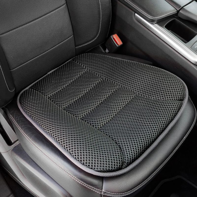 Photo 1 of AEROiVi Car Seat Cushion for Driving, Breathable 3D Air Mesh, Non-Slip Bottom, Comfort Car Seat Protector, Car Seat Pad Also Works with Truck and Office Chair Home