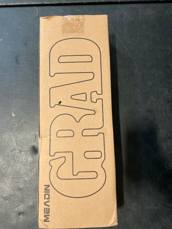 Photo 1 of TonJin 2025 Graduation Party Decorations, 2 Wooden LED Long Marquee Light Up Letters 'Grad' & '2025' with Remote, Class of 2025 Sign for Kindergarten, Preschool, High School & College Table Ornaments