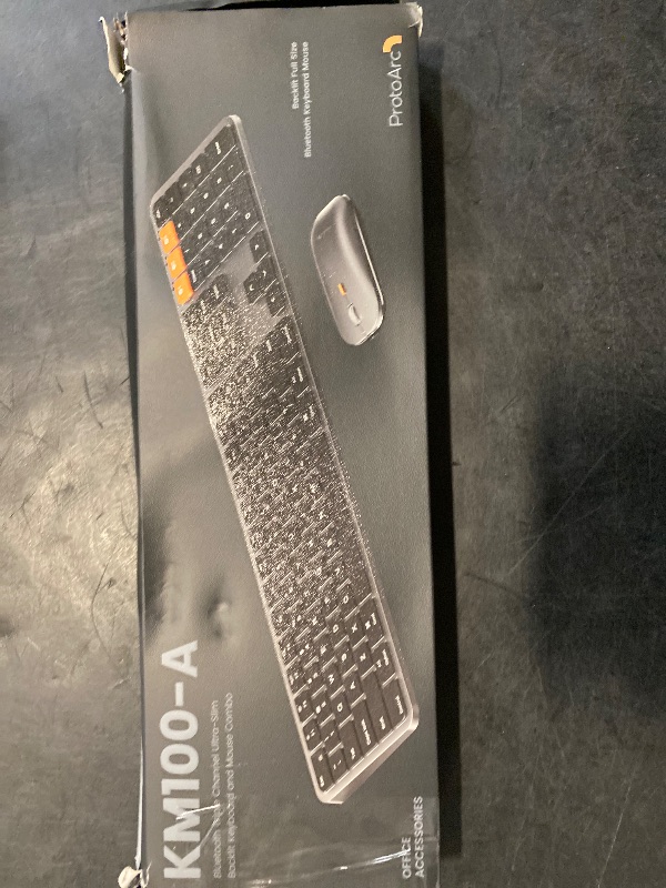 Photo 1 of ProtoArc Backlit Bluetooth Keyboard and Mouse for Mac, KM100-A Multi-Device Wireless Keyboard Mouse for Mac, Full Size Rechargeable for MacBook Pro/Air, iPhone, iPad, Black