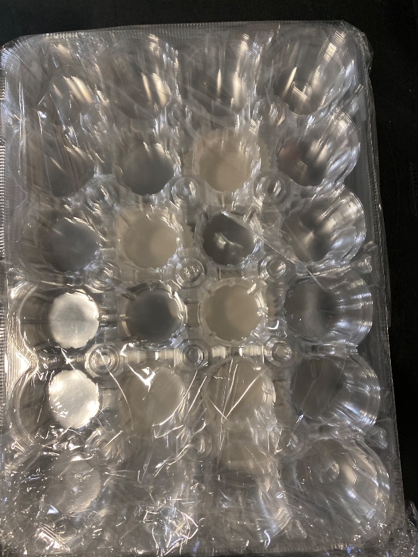 Photo 1 of 24 Count x 10 Sets Plastic Cupcake Containers, Durable and BPA-Free Cupcake Holder with Lid for Easy Transport Storage, Stackable Clear Cupcake Carriers, Reusable Dessert Boxes