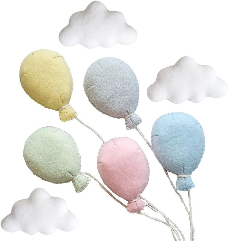 Photo 1 of Eforcase Newborn Photography Props Felt Balloons Clouds Decors Photo Props Photoshoot Unisex Baby Boys Girls Photo Prop