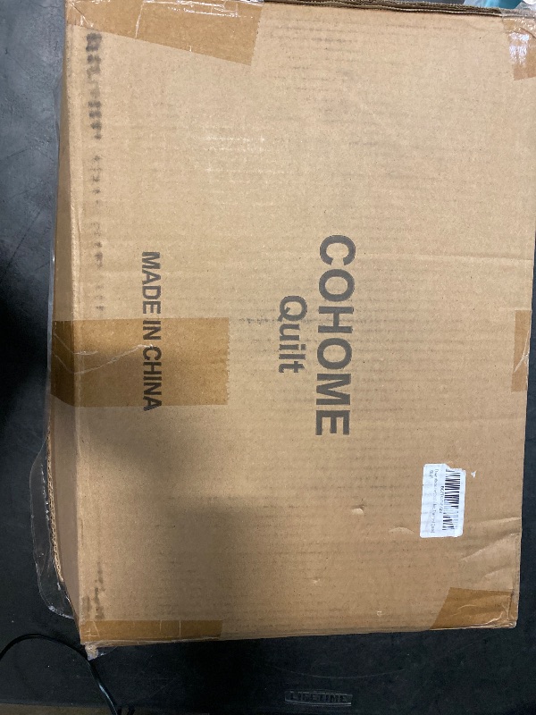 Photo 1 of COHOME Oversized Queen 2200 Series Down Alternative Comforter - Quilted Duvet Insert with Corner Tabs All-Season - Soft Luxury Hotel Comforter - Winter Warm - Reversible - White
