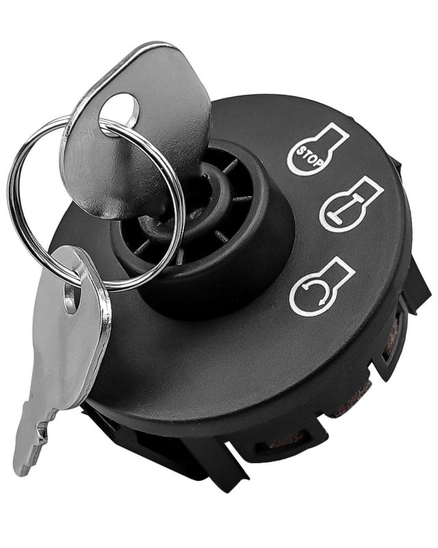 Photo 1 of Ignition Starter Switch with 2 Keys Fit for Kohler CH18 CH20 CH23 CH620 CH640 CH670 CH680 CH730 CH740 Engines, Ignition Key Switch Kit Replace 25 099 30-S 2509930-S