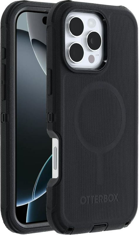 Photo 1 of OtterBox iPhone 16 Pro Max Defender Series Case - Black (Single Unit Ships in polybag)