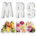 Photo 1 of MRS Charcuterie Board Set, 3 PCS Cardboard Letter Serving Trays, Fillable Letter Dish Board, Bachelorette Party Decoration, Candy Cupcake Snack Paper Containers for Wedding Bridal Shower Anniversary