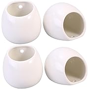 Photo 1 of 4pcs Ceramic Wall Hanging Flower Pot Succulent Pot for Indoor Plants Wall Decorations Elegant and Simple Planter Decor