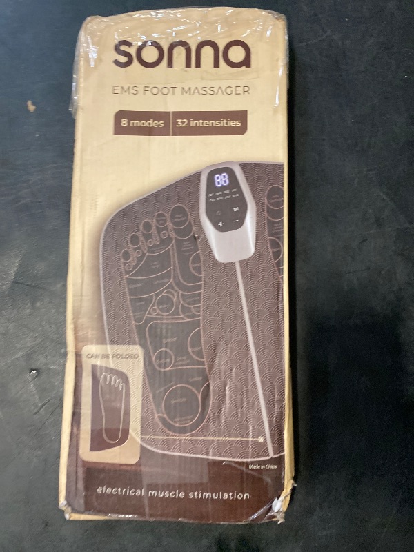 Photo 1 of EMS Foot Massager for Neuropathy, Sport Muscle Stimulator for Circulation, Pain Relief, Foldable Feet Mat and Legs Massager Pad?8 Modes and 32 Intensity Levels for Muscle Relaxation FSA HSA Eligible