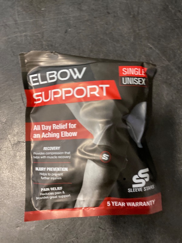Photo 1 of Sleeve Stars Tennis Elbow Brace for Women - Adjustable Tennis Elbow Strap, Golfers Elbow Brace for Men, Counterforce Brace for Tennis Elbow for Tendonitis Relief, Fits 9"-23" (Single/Black)