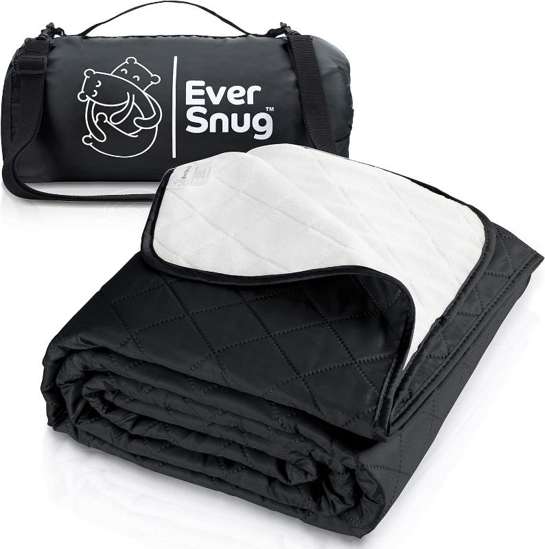 Photo 1 of EverSnug Large Waterproof Outdoor Blanket - Extra Thick Premium Quilted Fleece, Waterproof & Windproof, Great for Camping, Picnics, Beaches, Stadiums, Dogs