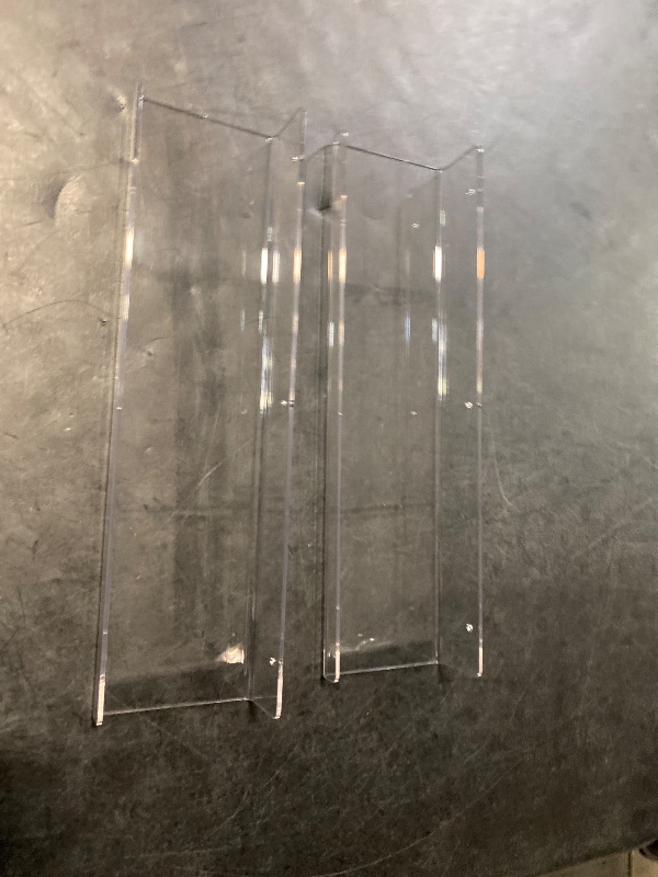 Photo 1 of TONICE 2 Pack Acrylic Shelves for Wall 15in Floating Shelf Wall Mounted Set for Room, Bedroom, Bathroom, Kitchen, Living Room, Office Book Shelf Storage Decor