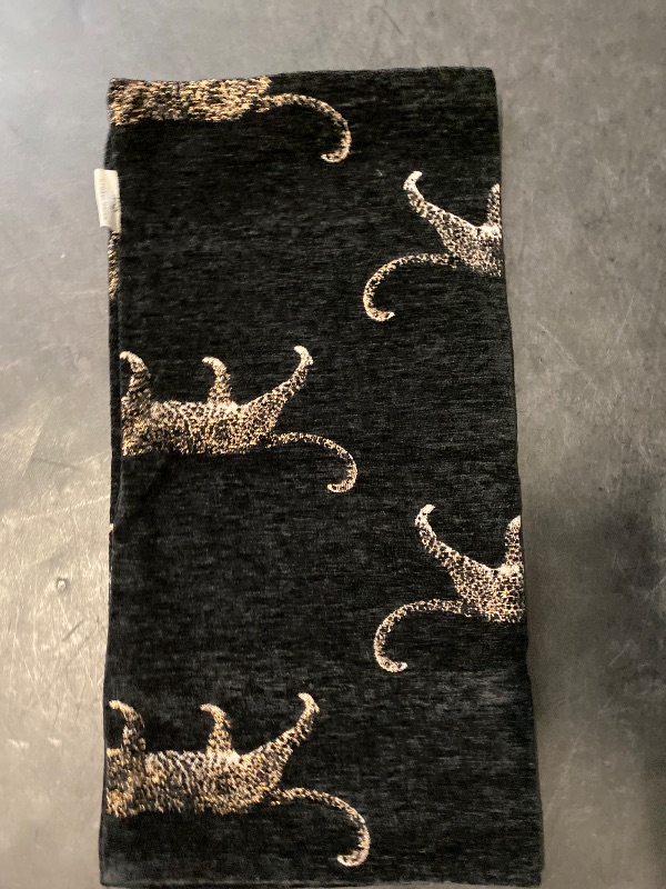 Photo 1 of Croker Horse New 20x20'' inches Throw Pillow Cushion Covers - Black Color with Chenille Jacquard Embroidery Golden Leopard Luxury Modern Style Couch Sofa Bed Pillow Cover for Living Room Bedroom