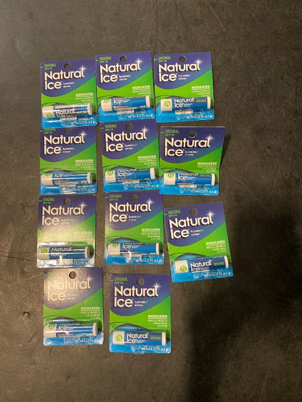 Photo 1 of Natural Ice Original SPF 15 Medicated Lip Balm - 11 Count Pack