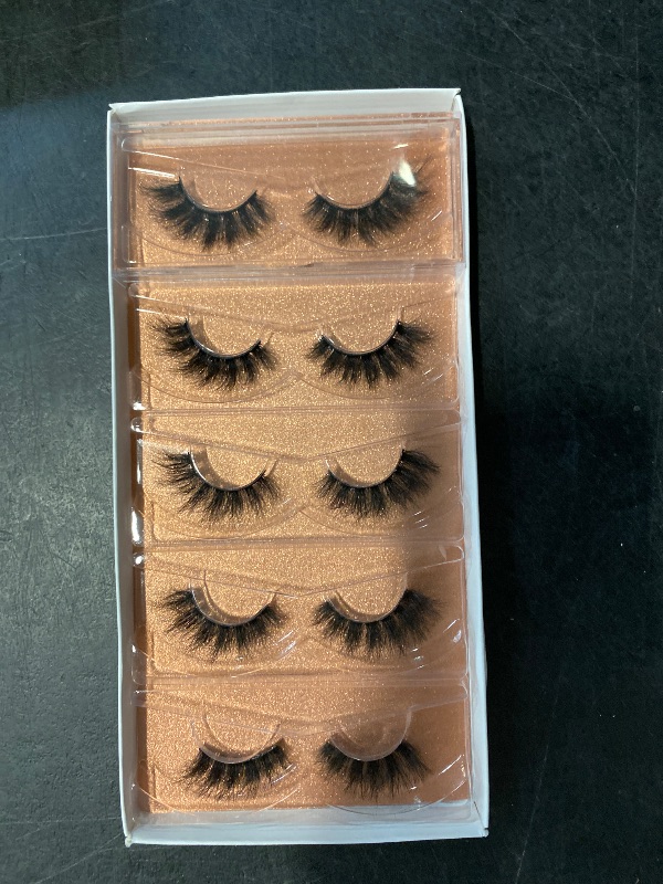 Photo 1 of DYSILK Eyelashes Mink Lashes Fluffy - Fluffy Lashes 5 Pairs 6D Faux Mink Eyelash False Eyelashes Natural Look Lashes That Look Like Extensions Wispy Eyelashes Strip Lashes Eye Lashes | Fluffy-16mm