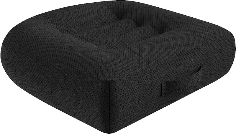 Photo 1 of WSGJHB Car Booster Seat Cushion Posture Cushion Portable Breathable Mesh, Effectively Increase The Field of View Ideal for Office, Home, Angle Lift Seat Cushions,Black