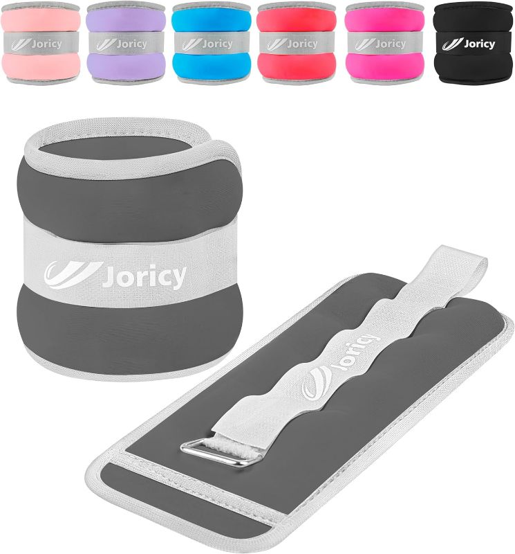 Photo 1 of Ankle Weights A Pair of 1/2/3/4/6/8/10/12/20 LBS Wrist Leg Arm Weights for Women Men kids child with Adjustable Straps, Strength weighted for Physical Therapy Running Walking Fitness Gym Workout