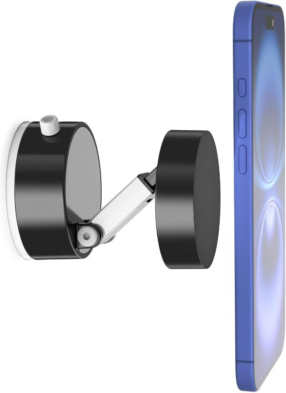 Photo 1 of Upgraded for Magsafe Suction Cup Phone Mount/Shower Phone Holder Airplane Travel Vacation Essentials Magnetic Mirror Phone Mount for Women Men Gifts Tiktok Content Creator Must Have Accessories
