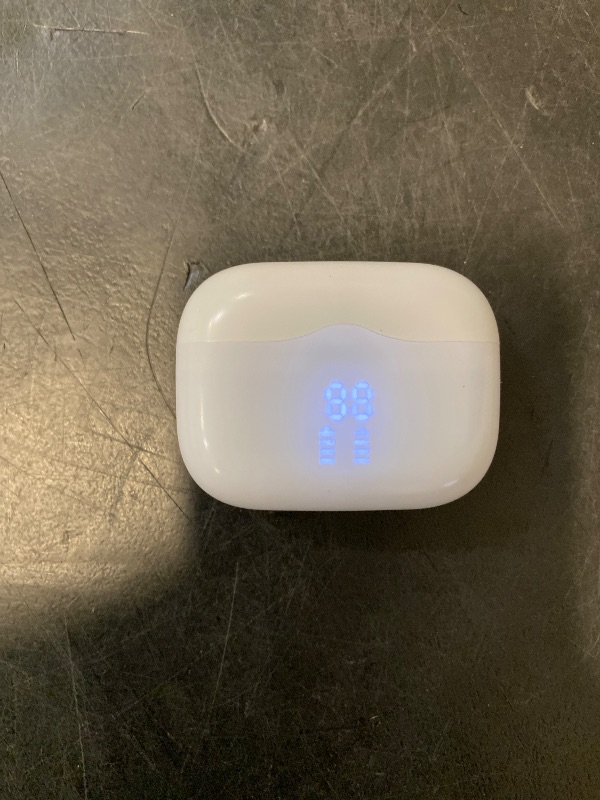 Photo 1 of Wireless Earbuds, Bluetooth 5.4 Headphones in Ear with 4 ENC Noise Cancelling Mic, New Wireless Earphones HiFi Stereo Deep Bass 40H Playtime, In-Ear Bluetooth Earbuds LED Display IP7 Waterproof, White