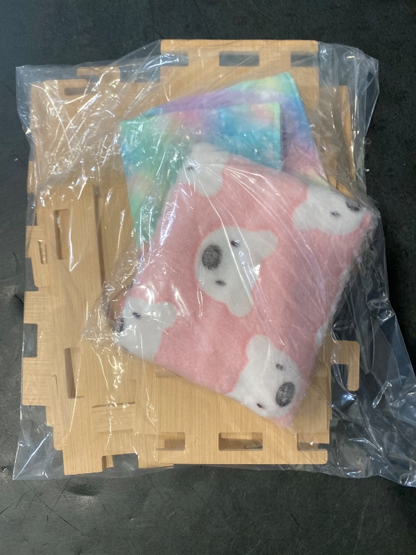 Photo 1 of Guinea Pig Hideout, Bienbee Sturdy Wooden Rabbit Hideout, Large Corner Guinea Pig House Guinea Pig Castle with Soft Mat and Stair for Chinchilla Hamsters Bunny Hedgehog Squirrel Guinea Pig Accessories