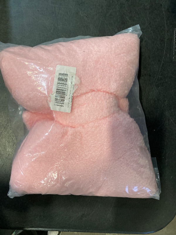 Photo 1 of S-SNAIL-OO Bow Pillow Stuffed Pink Christmas Bow Pillow Bow Shaped Throw Pillow Car Backrest Cushion Home & Car Decoration (Pink, 13.8x9.8 in)