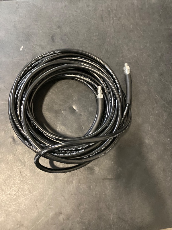Photo 1 of WEST BAY Sewer Jetter Kit 50 FT for Pressure Washer, 5800PSI Drain Cleaner Hose 1/4 Inch NPT, Corner, Rotating & Button Nose Sewer Jetting Nozzle with Spanner Watertight Tape Pearl Corsage Pin