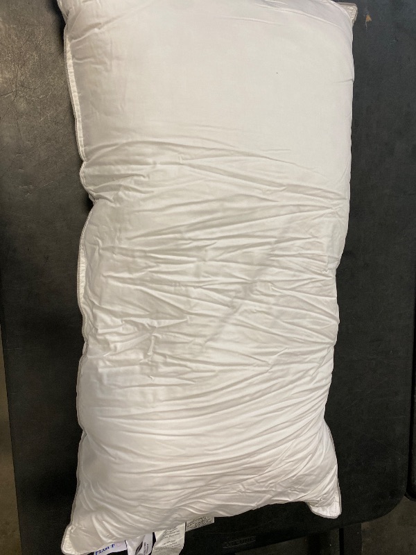 Photo 1 of FluffCo Zen Fluff Pillows - Down Alternative - King Bed Pillow for Sleeping Made in USA - Luxury Hotel-Quality Pillow - 100% Cotton, 300 Thread Count (Soft King Size 1 Pack)