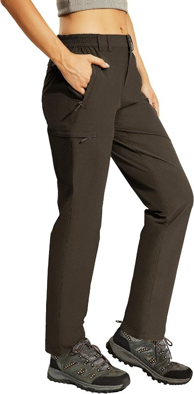 Photo 1 of Size XL Haimont Women's Hiking Cargo Pants Quick Dry Lightweight Ripstop Stretch Nylon Travel Pants with Zip Pockets Water Repellent