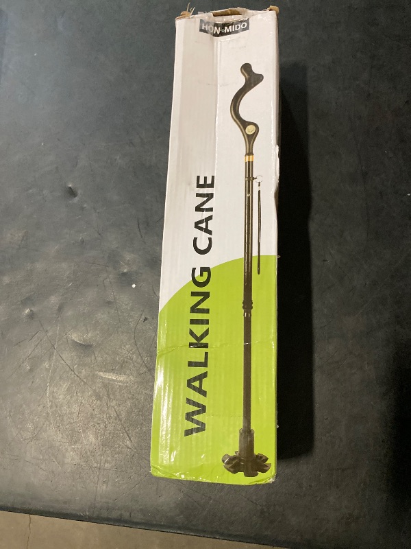 Photo 1 of Walking Cane Foldable for Men & Women Seniors for Balance,Self Standing Folding Cane,Height Adjustable Anti-Slip Lightweight Alloy Walking Stick Collapsable for Travel Mobility Aid
