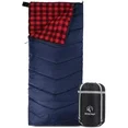 Photo 1 of REDCAMP Cotton Flannel Sleeping Bags for Camping, 3-Season Warm and Comfortable Adult Sleeping Bag, Envelope with 2lbs Filling