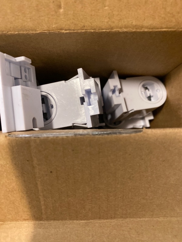Photo 1 of R17D/HO Tombstone Base Holder Socket Connector T8/T10/T12 8ft LED Light Replacement Fluorescent Plunger Lampholder Adaptor 4 Pairs