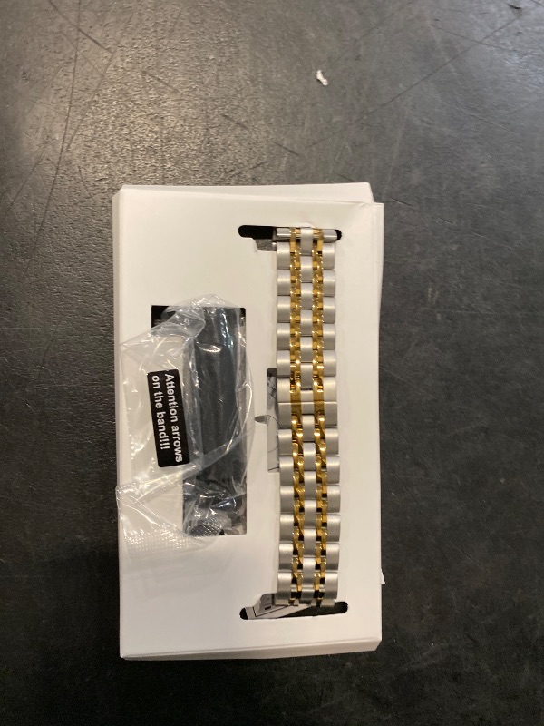 Photo 1 of Stainless Steel Band Compatible with Apple Watch Ultra 2/Ultra/Series 10–1 & SE/SE2, Adjustable Metal Strap for 38mm 40mm 41mm 42mm 44mm 45mm 49mm iWatch