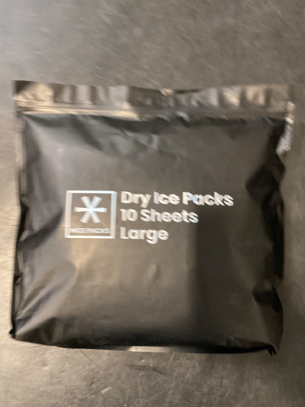 Photo 1 of Nice Packs Reusable Dry Ice Packs for Coolers, Lunch Boxes, Frozen Food Shipping - Flexible and Long Lasting (10 Large Sheets)