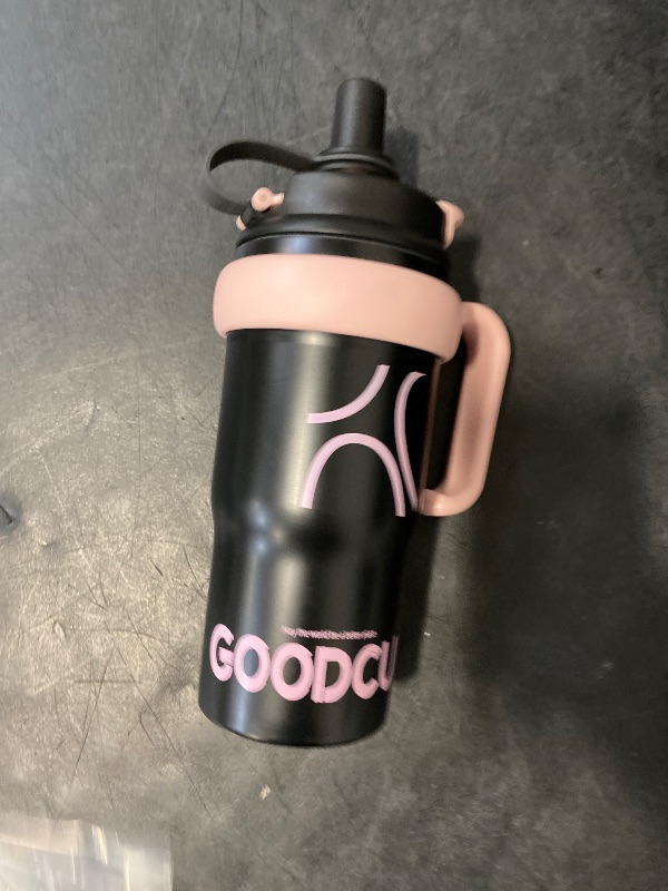 Photo 1 of 25oz Insulated Tumbler With Handle Lid And Straw | Iced Coffee Cup Reusable Stainless Steel Water Bottle Travel Mug | Gifts For Women Men Her Him | Classic Collection -Black 1 PACK