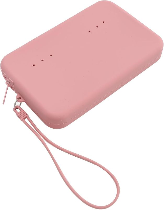 Photo 1 of Alomejor Silicone Phone Holder for Bags, Zipper Pouch with 10 Press Buttons, Large Capacity Beach Bag Accessories for Phone and Sunglasses