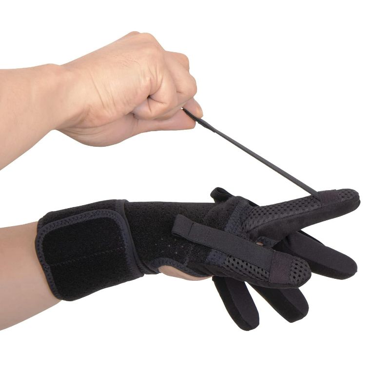 Photo 1 of Finger Splint - Finger Training & Rehab Orthotics, Minimizes Spasticity, Stretch & Functional Grasp, Prevents Stiffness for Stroke, TBI, Increased Muscle Tone, Hemiplegia (Medium Right)