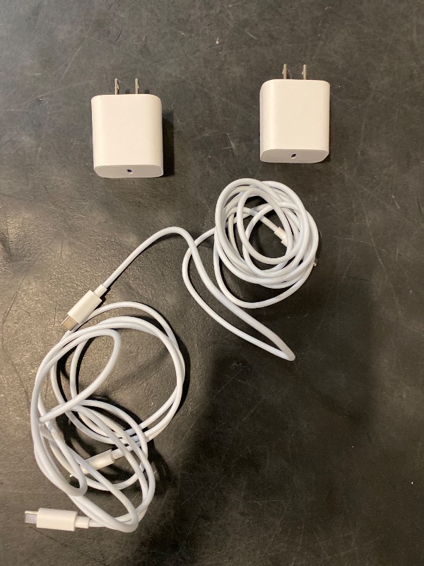 Photo 1 of iPhone 16 15 Charger Fast Charging - 2 Pack 20W USB C Wall Charger Block with 6Ft Type C Cable Compatible with iPhone 16/16 Pro/16 Pro Max/16e, iPhone 15, iPad Pro, Air 5/4, 10th?White?