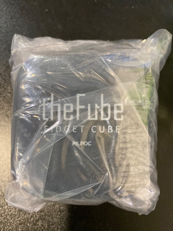 Photo 1 of PILPOC theFube Fidget Cube, 6-Sided Stress Relief Infinity Cube for Adults & Kids, Boosts Concentration, Mindfulness Aid, Silent & Audible Modes, Includes Carry Case for Portability (Midnight)